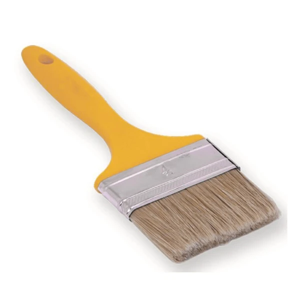 Kestirme Boyama Fırçası Plastik Saplı No 4 Numara Tavan Boya Kıl Fırça İç Dış Cephe - 2