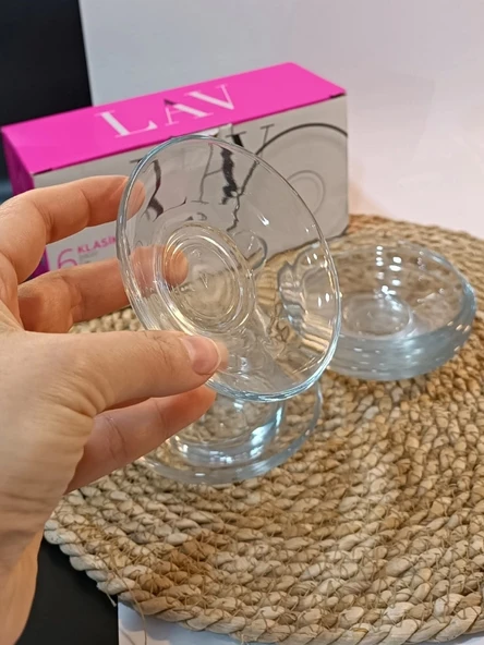 Lav Demet 6'lı Çay Tabağı