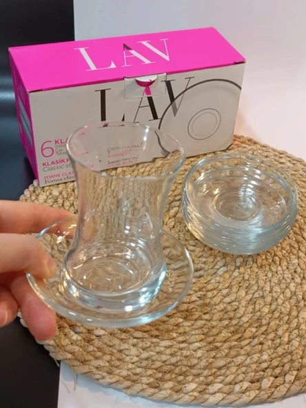 Lav Demet 6'lı Çay Tabağı - 4