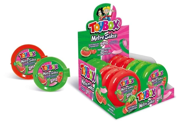 TOYBOX METRESAKIZ 2İN1 KARPUZ-ÇİLEK (35G X 12 X 12) 144