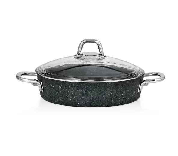 Lavonni 28 cm Basık Granit Tencere Metal Sap