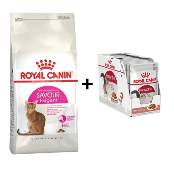 Royal Canin Savour Exigent  Kuru Kedi Maması 2 Kg + 12 Adet Yaş Mama