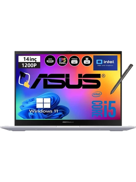 Asus Vivobook S 14 Flip TP3402VA-LZ187W Intel Core I5-1335U 8GB Ram 1tb SSD 14'' IPS Dokunmatik - 4