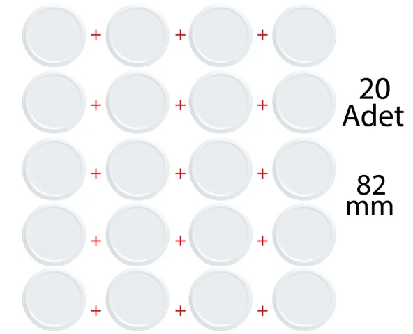 Çağrı Ambalaj Kavanoz Kapağı 20 Adet 82 mm