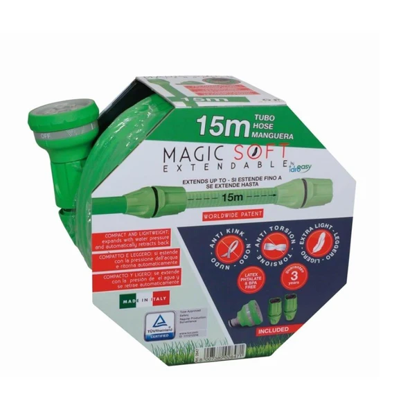 Idroeasy 2847 Magıc Soft Sihirli Hortum 15 m 5/8 İnç