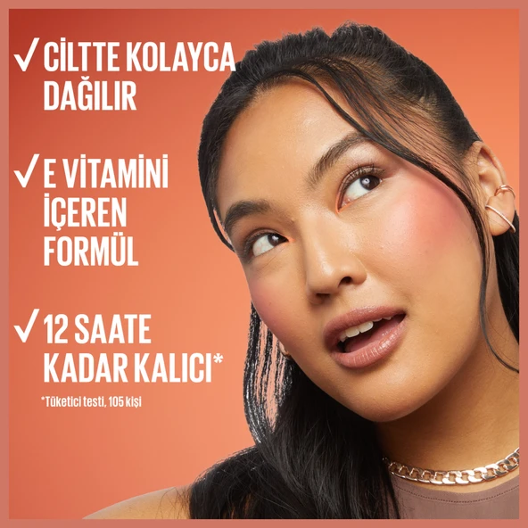 Maybelline New York Sunkisser Hazy Matte Likit Allık  - 36 Spicy Red - 3