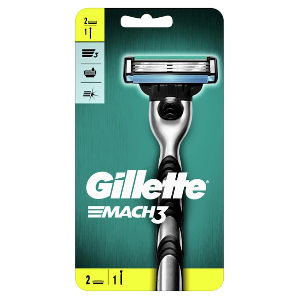 Gillette Mach3 Tıraş Makinesi 2'li Yedek