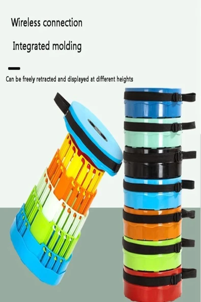 VANCKEY  Portatif Katlanabilir Taşınabilir Kademeli Tabure Teleskopik Renkli Tabure ( Renk Karışık) - Resim 4