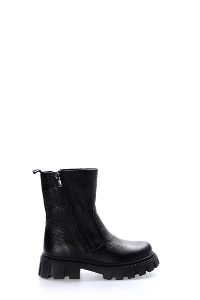 Hakiki Deri Kürklü  Unisex Çocuk Kar Bot 612KFA1634-2 ürün görseli 1