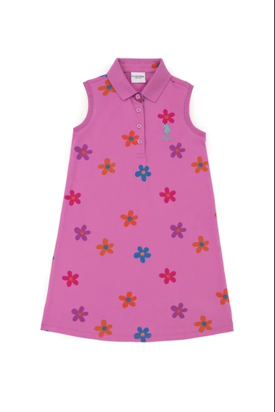 U.s.Polo Assn. Kız Çocuk Menekşe Örme Elbise G084SZ075