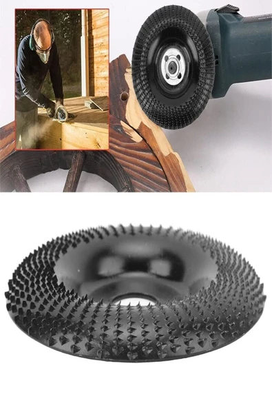 VANCKEY  Ahşap Ağaç Törpü Eğe Disk Şekillendirme 115 mm Avuç Taşlama Uyumlu