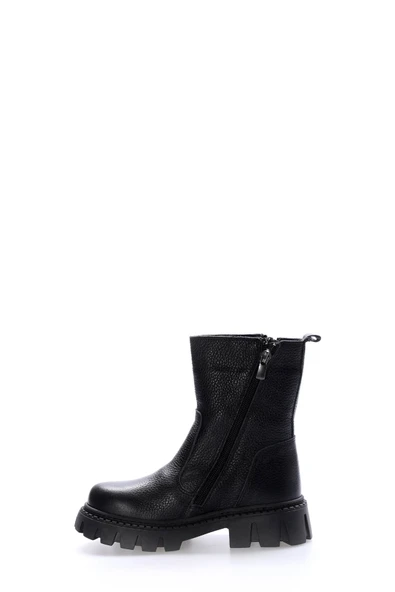 Hakiki Deri Kürklü  Unisex Çocuk Kar Bot 612KFA1634-2 - 2