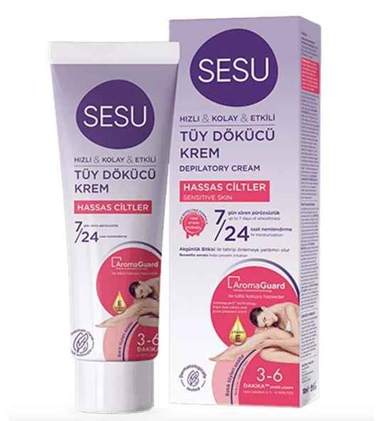 Sesu Tüy Dökücü Krem 100ml Hassas Ciltler