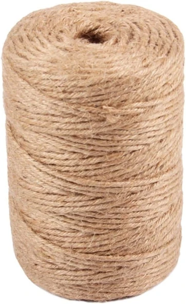 Jütburada Jüt Halat 3 mm 500 Gr Hasır Dekor Süsleme İp - 2