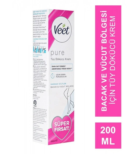 Veet Tüy Dökücü Krem 200ml Hassas Ciltler