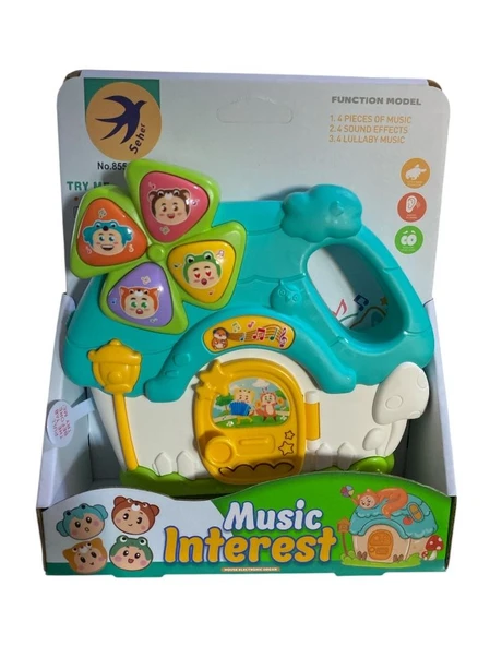 5 Fonksiyonlu 13 cmEğitici Müzik Evim  4582 - 2
