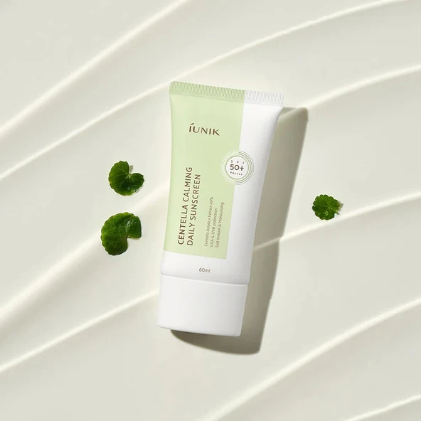 Iunik centella calming daily moisture sunscreen uva uvb, spf 50+ pa++++ 60 ml (GLOBALCARE)