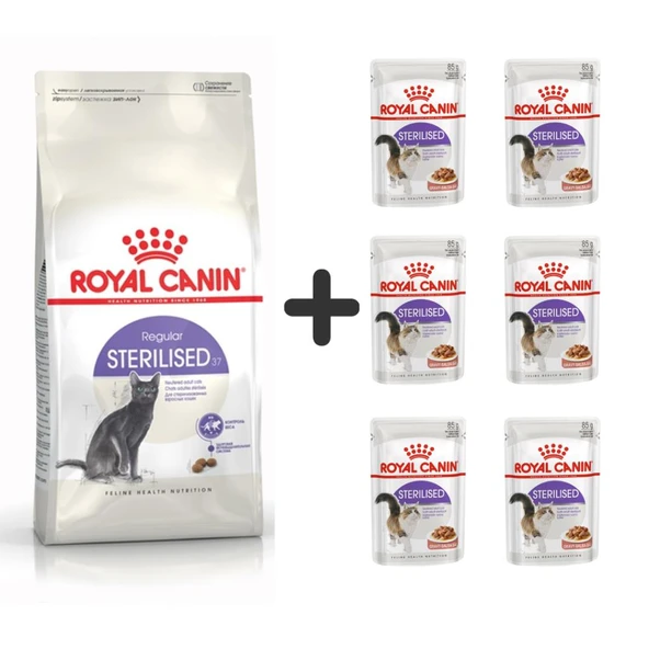 Royal Canin Sterilised Kısırlaştırılmış Kedi Maması 2 Kg + 6 Adet Yaş Mama