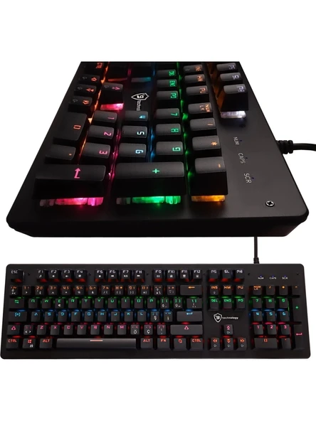 G.ALYA Gaming Oyuncu Klavye ve Mouse Set - RGB Aydınlatma, Blue Switch, DPI Ayarı, Hafif ve Serin Tasarım (GA-5301, GA-9 - 2