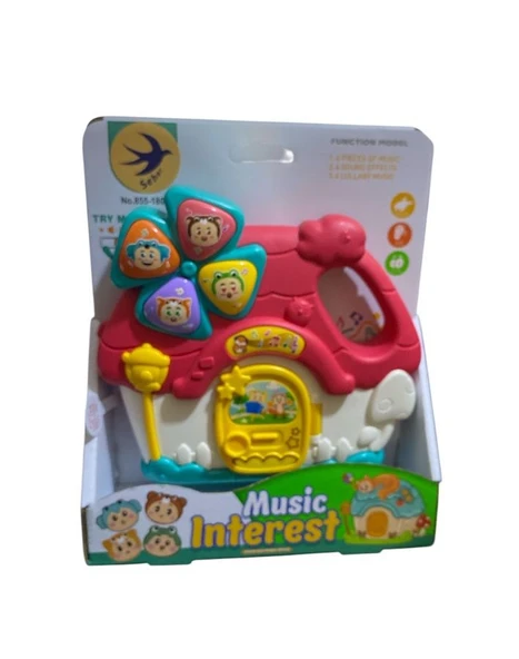 5 Fonksiyonlu 13 cmEğitici Müzik Evim  4582