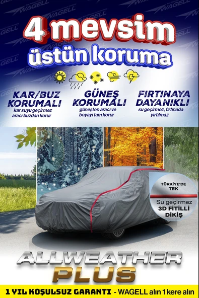 Budge   Mini Hatchback 2013 Ve Sonrası Uyumlu PROMAX X400 Miflonlu Araba Brandası - Oto Çadır Örtü - 4