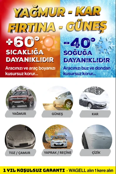 Budge   Mazda 2 Uyumlu PROMAX X400 Miflonlu Araba Brandası - Oto Çadır Örtü - 3
