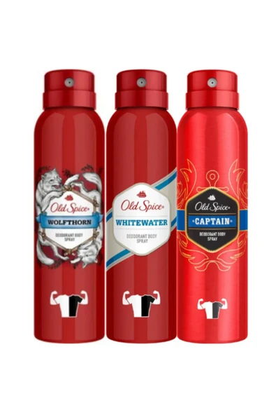 3 lü Fırsat Set 150 Ml Deodorant ( Wolfthorn-Whitewater-Captain)