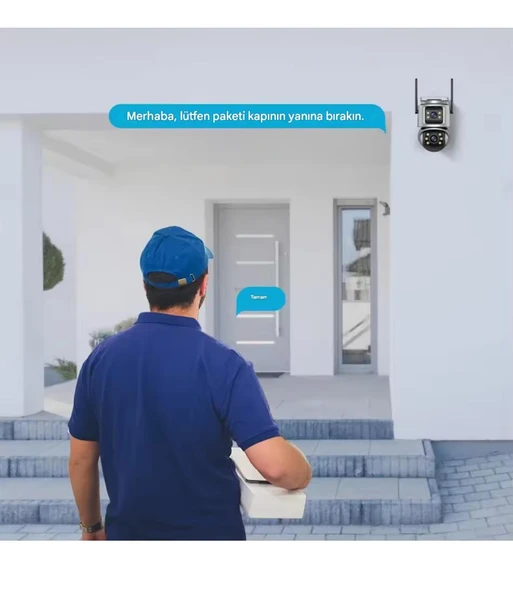 XMCAM 2'li Güvenlik Kamera Seti Dual Lens WiFi Kayıt Cihazı 500GB HDD Gece Görüşlü Su Geçirmez - 5