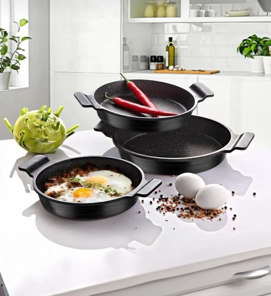 Lavonni 3 Parça Döküm Sahan SEt