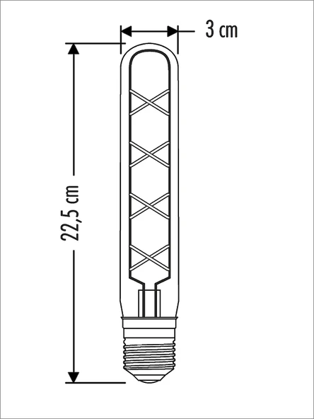 4W LED RUSTİK AMPUL - Resim 2
