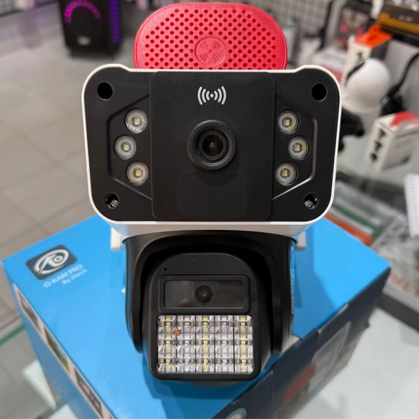 WİFİ 6MP IP Güvenlik Kamerası 128 GB | Hareketli Kablosuz, Gece Görüşü, Kişi Takibi, Türkçe Sesli Görüşme Dış iç Kamera O-Kam 3041 - 2