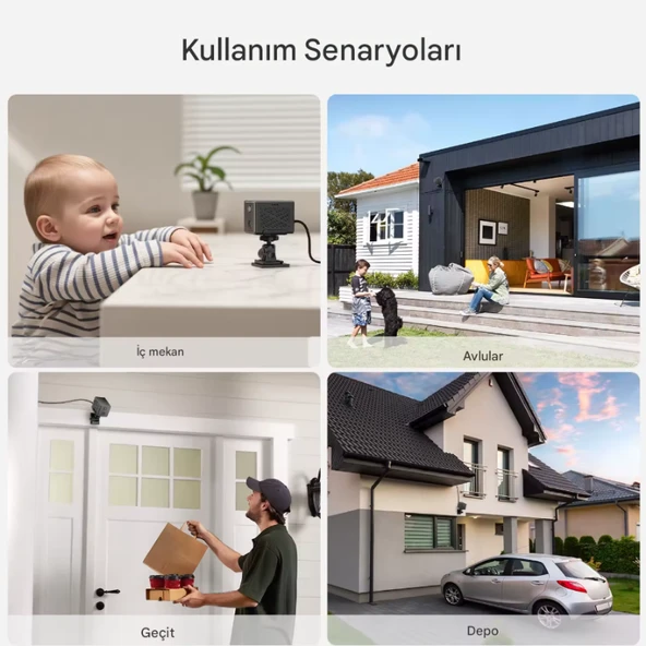 O-KAM 3036 Mini 4G Sim Kartlı Bataryalı IP Güvenlik Kamerası Gece Görüşlü (İç-Dış Mekan )Bebek Odası - 2