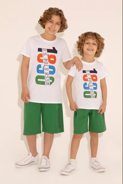 U.s.Polo Assn. Erkek Çocuk Yeşil Örme Kapri G083SZ0OS - 6