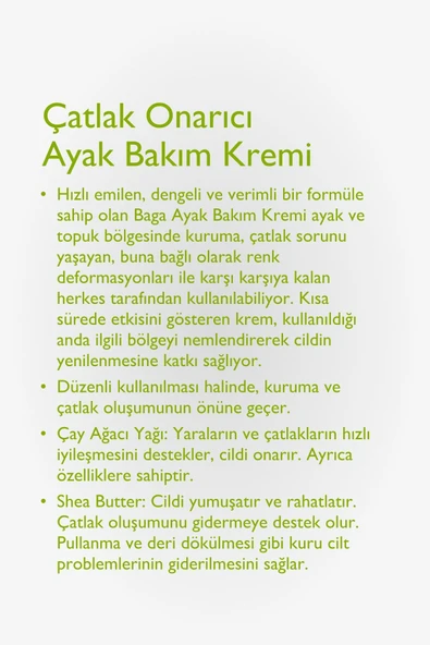 Çatlak Onarıcı Ayak Bakım Kremi - 2