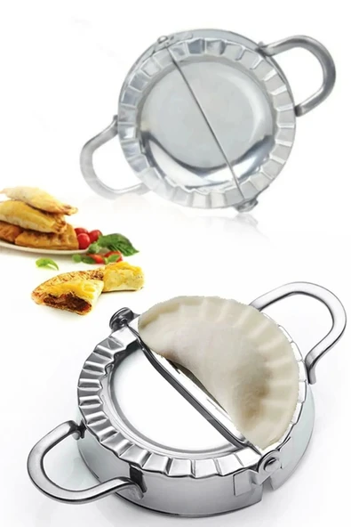 Tilbe Home Ravioli Mantı Kalıbı Çelik Çiğ Börek Hamuriçi Kurabiye Köfte Press Kalıbı Hamur Şekillendirici Alet - 5