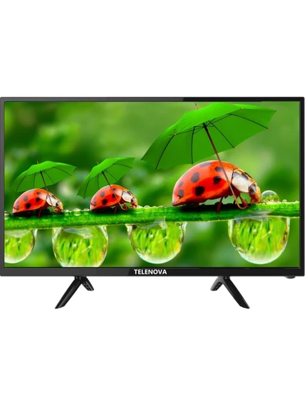 Telenova 24” İnç 61 Ekran LED TV HD Uydu Alıcılı, 12V Destekli, Taşınabilir, Karavan, Ev, Ofis İçin - 4