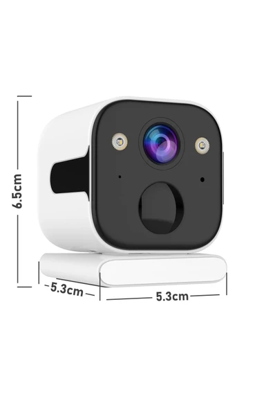 O-KAM 3030 2K WiFi Şarjlı 128GB Akıllı Güvenlik Kamerası Su Geçirmez Gece Görüşlü Bebek Odasıİç ve Dış Mekan Kullanım - 5