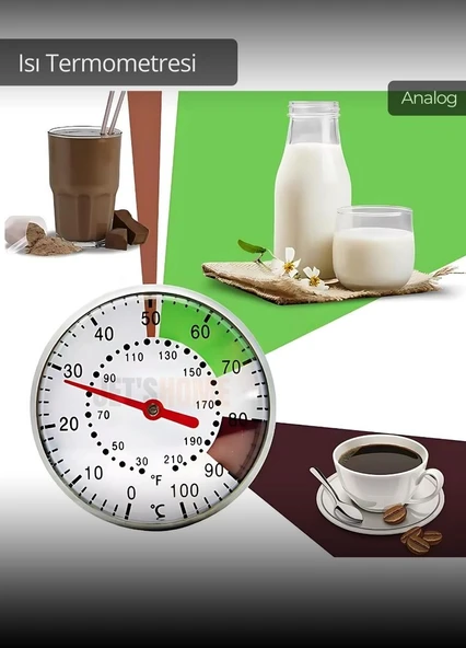 Isı Termometresi Analog Termometre Fırın Termometre Mama Termometresi Sıvı Termometresi