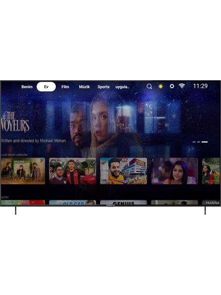 Telenova 75 İnç 190 Ekran 4K Ultra HD Android 14, Smart TV LED HDR WiFi Netflix & YouTube Destekli - 3