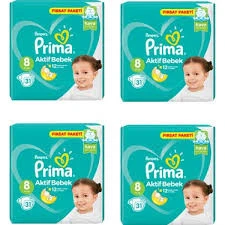 Prima Bebek Bezi Aktif Bebek 8 Beden 17+ Kg 4 X 31 124 Adet