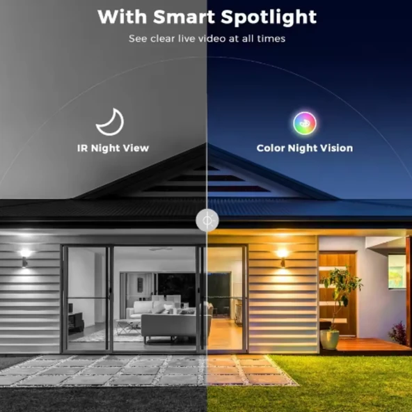 O-KAM 3030 2K WiFi Şarjlı 128GB Akıllı Güvenlik Kamerası Su Geçirmez Gece Görüşlü Bebek Odasıİç ve Dış Mekan Kullanım - 4