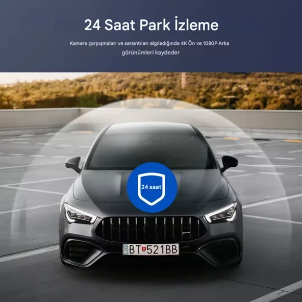 K17 4K UHD WiFi GPS Araç İçi Kamera 128GB Dahil IR Gece Görüş, Çift Lens (Ön-Arka-İç) Dashcam Kayıt - 7