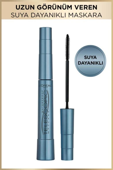 Loreal Paris Telescopic Suya Dayanıklı Maskara - Siyah