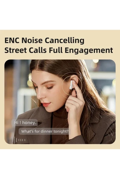 TWS K1 Akıllı Bluetooth Kulaklık ENC Dokunmatik Ekranlı 8GB Hafıza Sesli Görüşme Kulak İçi Kulaklık - 6