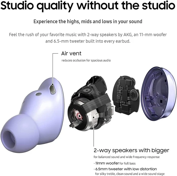 Samsung Uyumlu Galaxy Buds Pro Siyah Tws Kulak İçi Kablosuz Bluetooth Kulaklık - 5