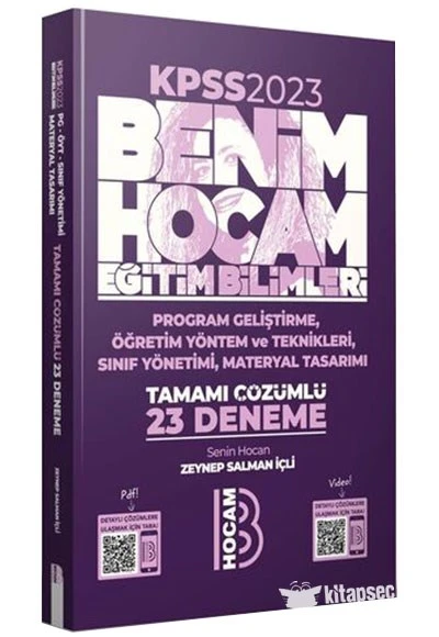 2023 KPSS Program Geliştirme Öğretim Yöntem ve Teknikleri Sınıf Yönetimi, Materyal Tasarımı 23 Den