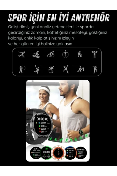 GT 4 Max Ultra Klasik Erkek Akıllı Saat Sesli Görüşmeli GPS,NFC,Bluetooth iphone Huawei Uyumlu 8 9 - 8