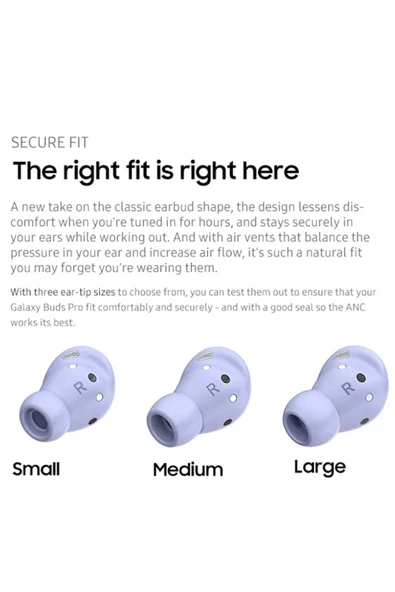 Samsung Uyumlu Galaxy Buds 2 Pro Mor Aktif Gürültü Engelleme Tws Kulakiçi Kablosuz Bluetooth Kulaklık - 13