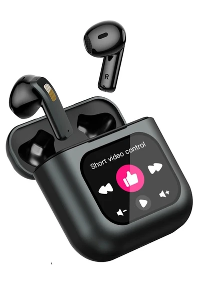 TWS K1 Akıllı Bluetooth Kulaklık ENC Dokunmatik Ekranlı 8GB Hafıza Sesli Görüşme Kulak İçi Kulaklık