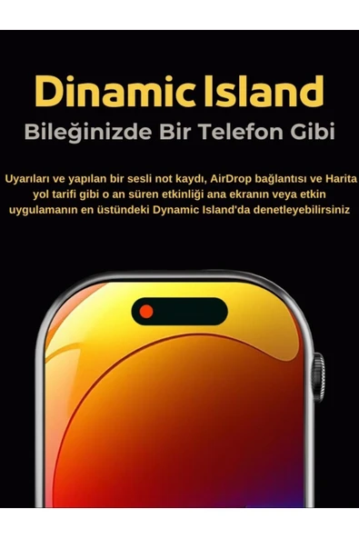 Watch 9 Gri HK9 Pro Plus Akıllı Saat - AMOLED Ekran, Sesli Görüşme, iPhone & Huawei Uyumlu 8-10 - 5